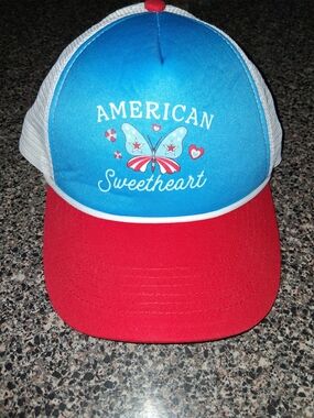 Celebrate Patriotic Trucker Hat - Red, Blue & White